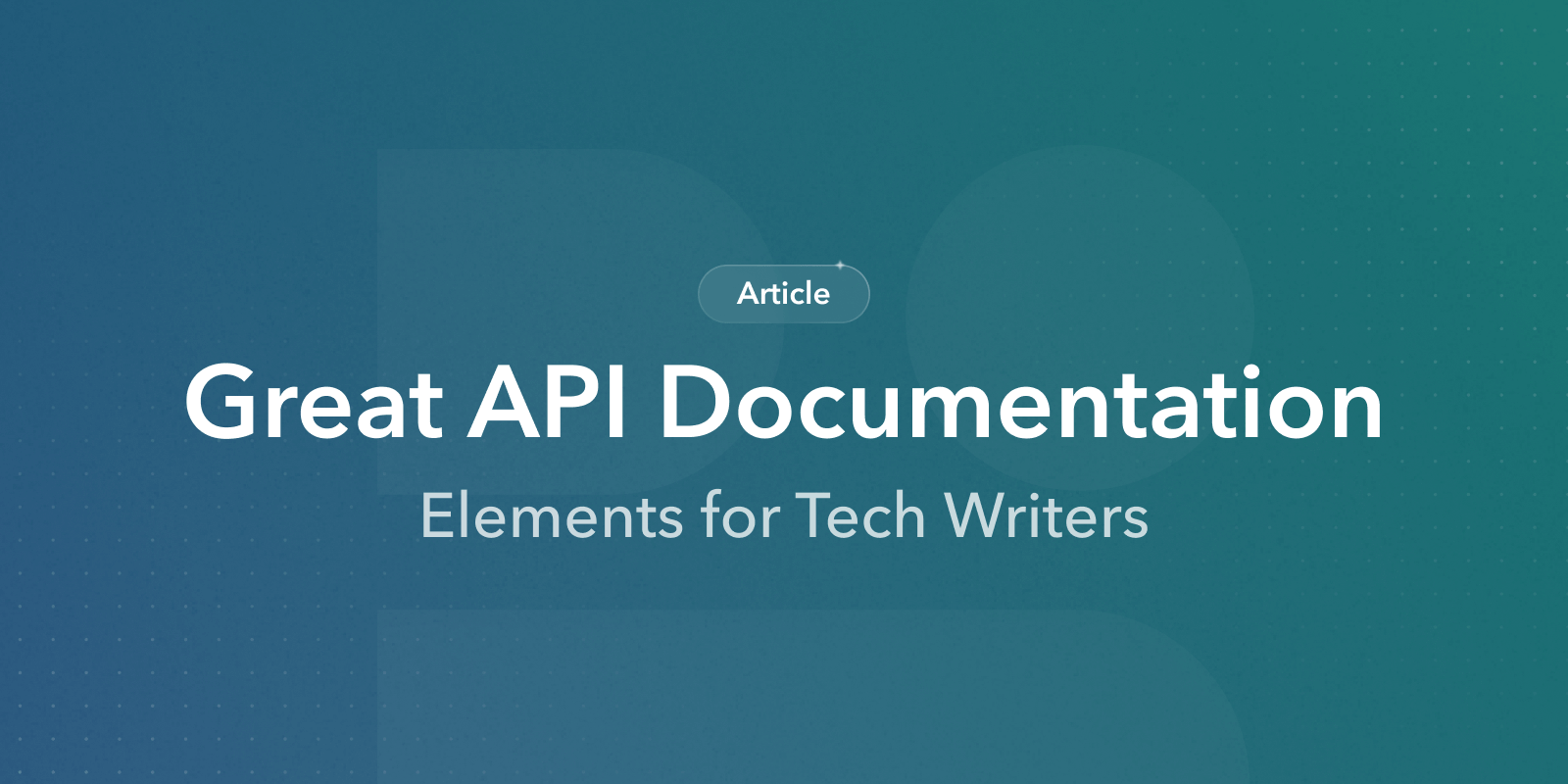 When you think of API documentation, what comes to mind? More than likely, you think of reference documentation that describes how to use an API, incl