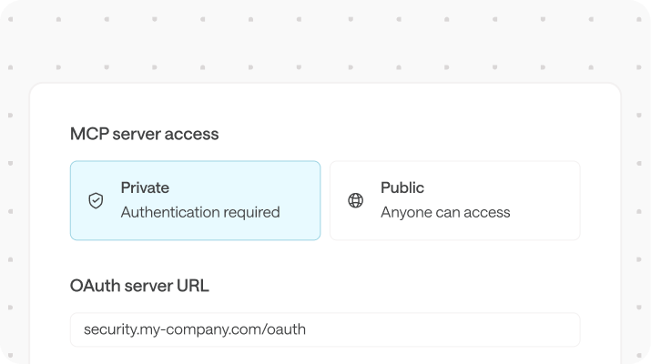 Managed auth and OAuth